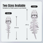 Dinosaur Skeleton Costume Hat, Plush T-Rex Skull Headpiece, Funny Dinosaur Dress Up Accessory for Kids and Adults