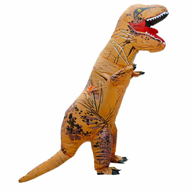 Inflatable Dinosaur Costume, Funny T-Rex Halloween Costume, Adult Dino Party Outfit