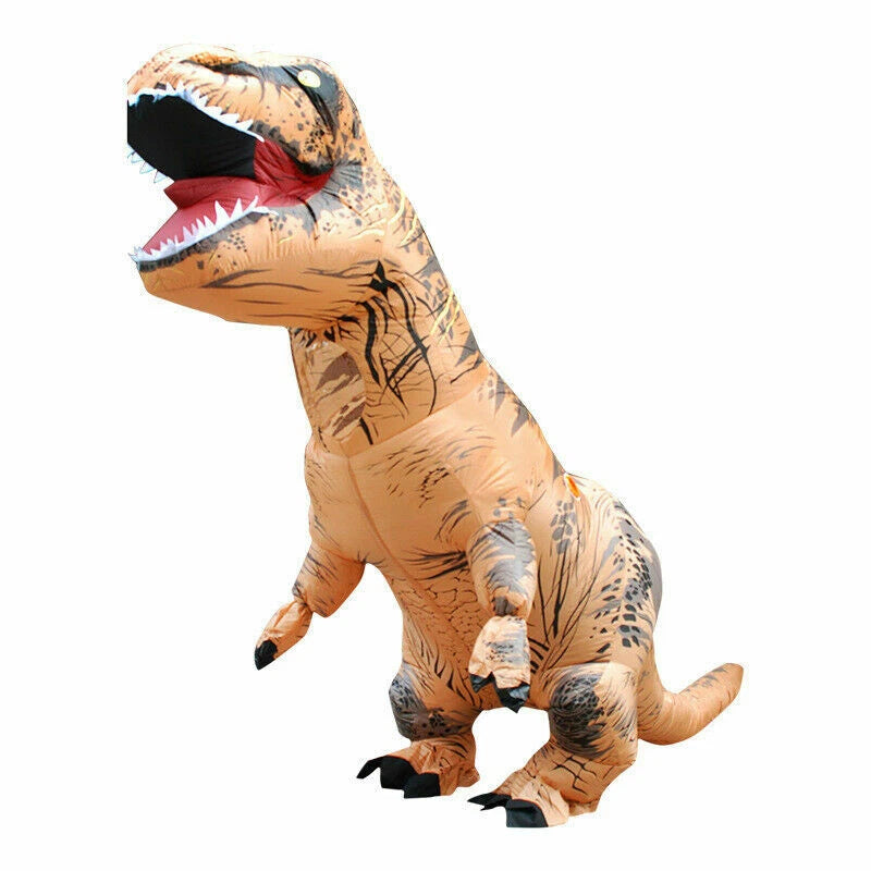 Inflatable Dinosaur Costume, Funny T-Rex Halloween Costume, Adult Dino Party Outfit