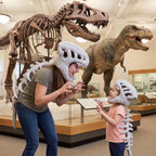 Dinosaur Skeleton Costume Hat, Plush T-Rex Skull Headpiece, Funny Dinosaur Dress Up Accessory for Kids and Adults